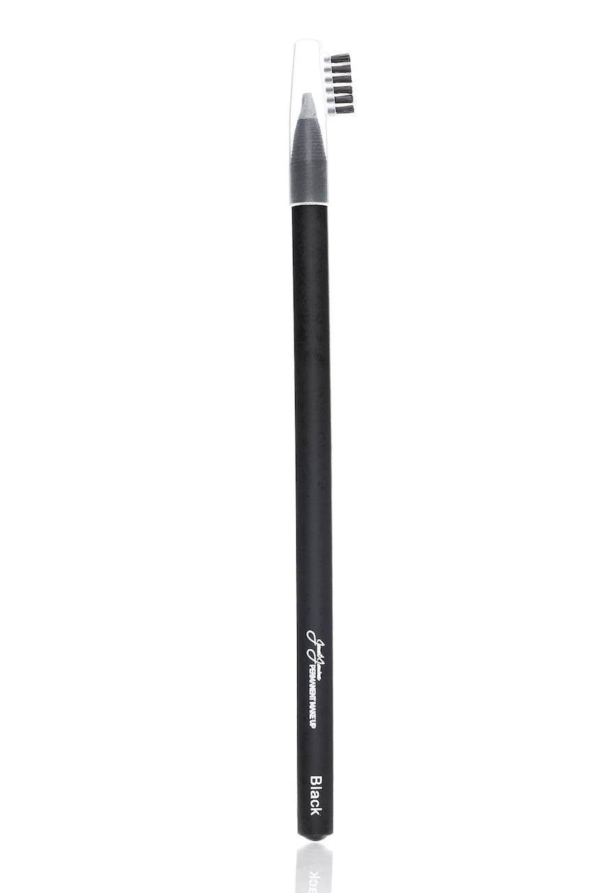 Black Design Pencil with Built-In Brush